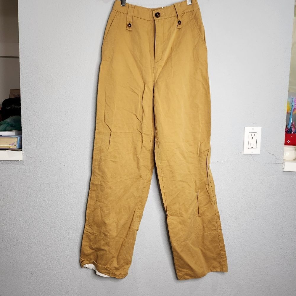 Zara high rise khaki pants‎